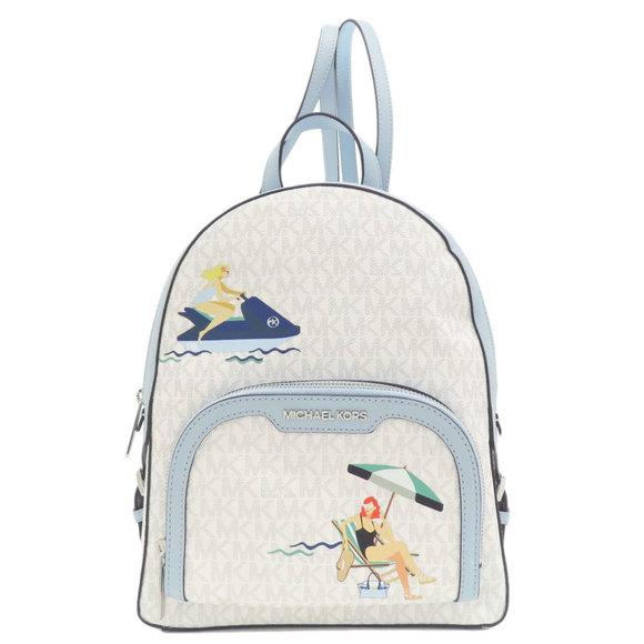 Michael Kors Resort Motif Backpack/Daypack PVC/Leather Women's - Picture 1 of 10